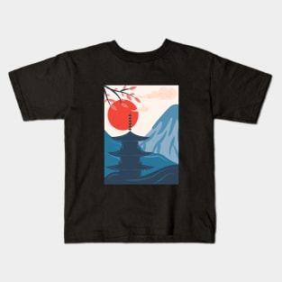 Sunset in Japan Kids T-Shirt